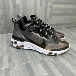 Nike React Element 87 Black Anthracite Sail Sneakers Women Size 5.5